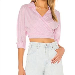 The Doreen Top in Pink & White Stripe
L'Academie